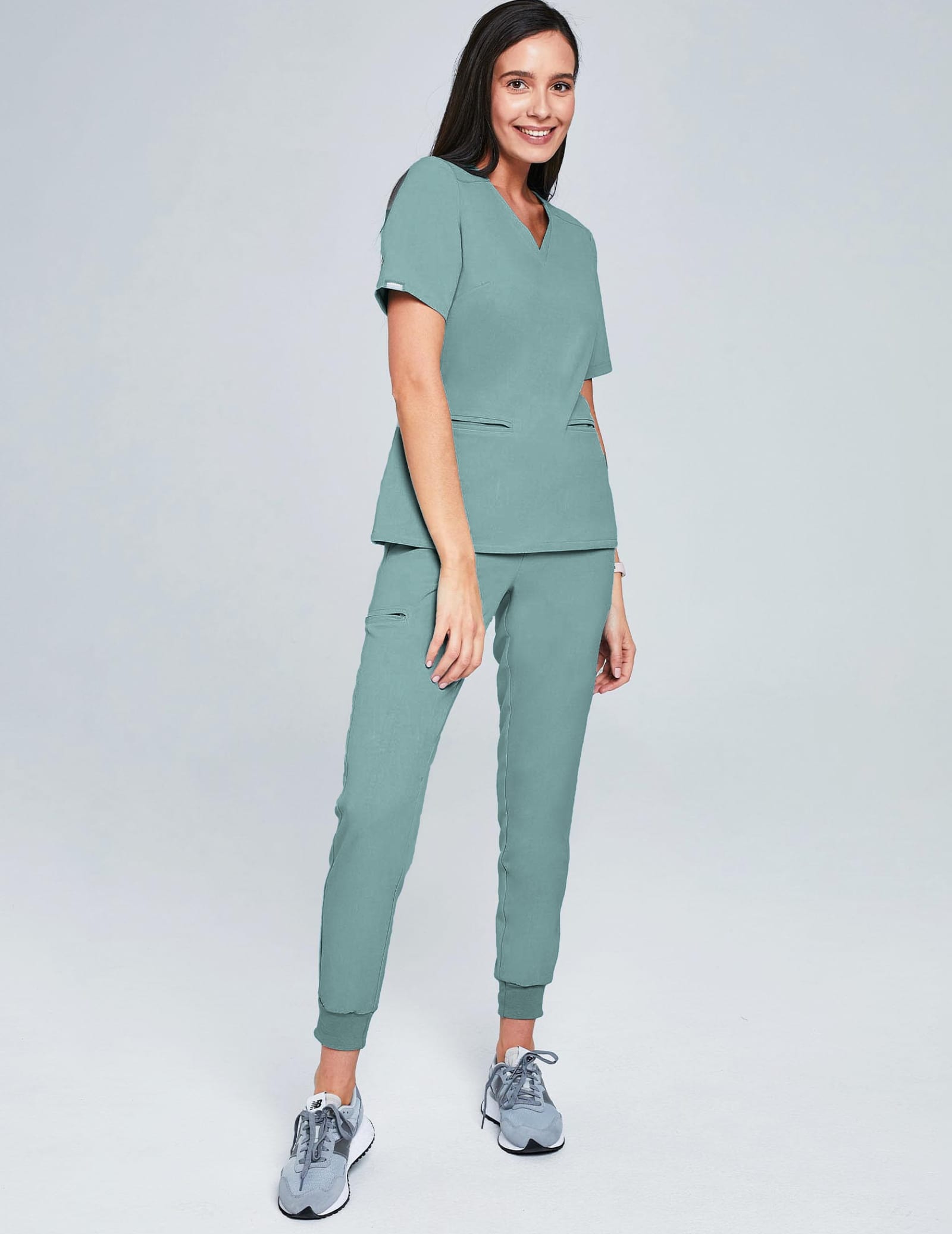 Bluza Medyczna Casy - DUSTY GREEN