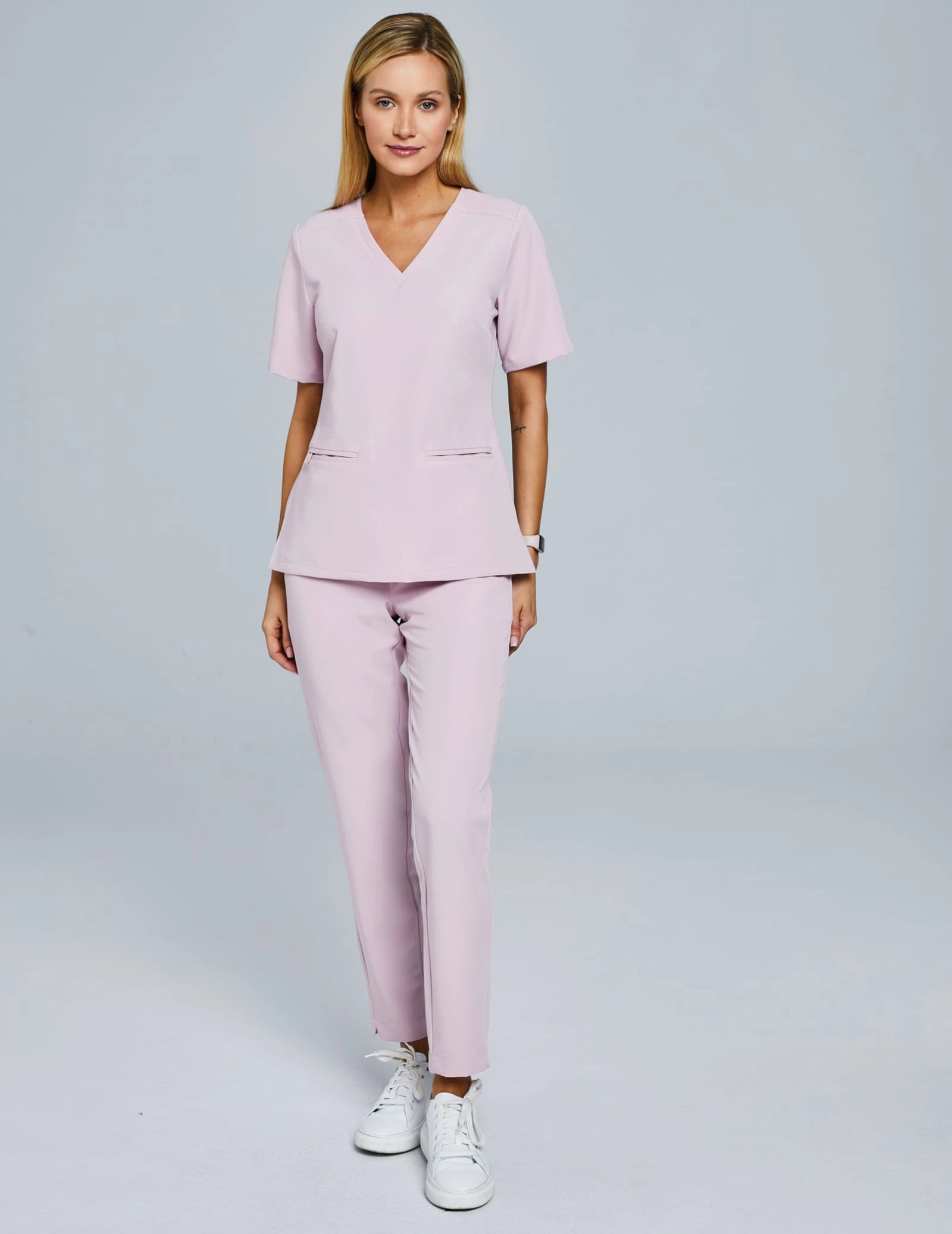 Spodnie damskie Basic - BLUSH PINK