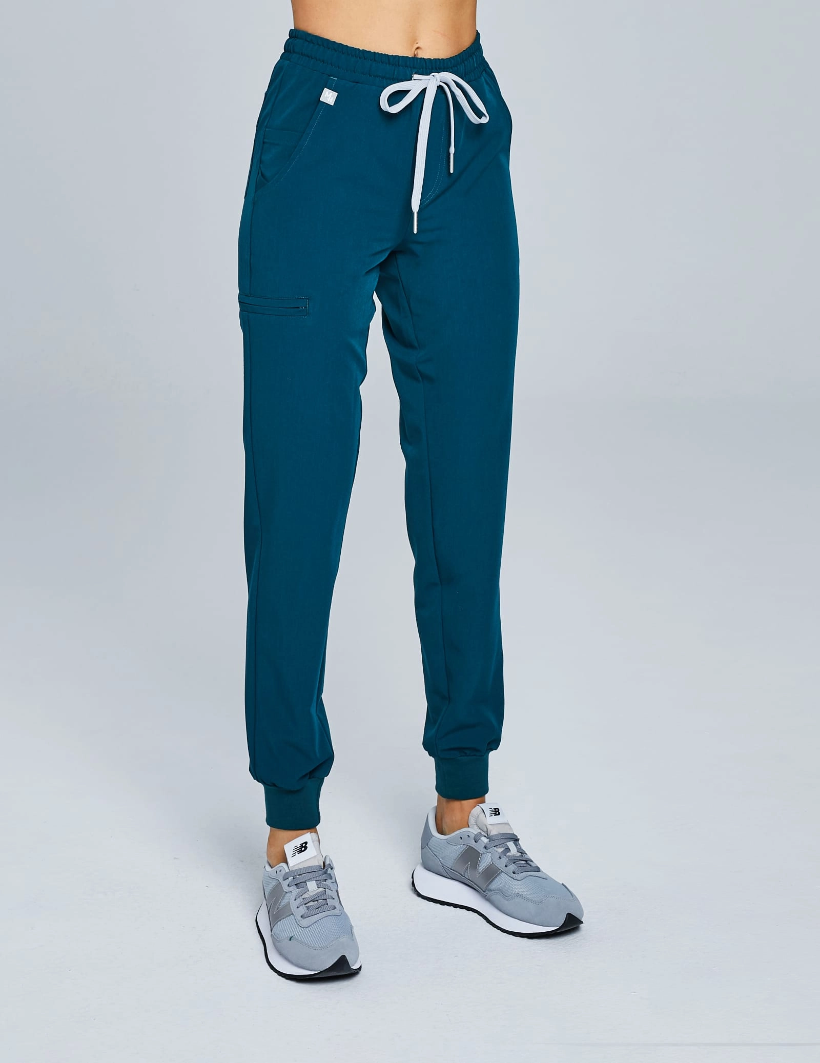 OUTLET Spodnie Joggery damskie - DEEP GREEN