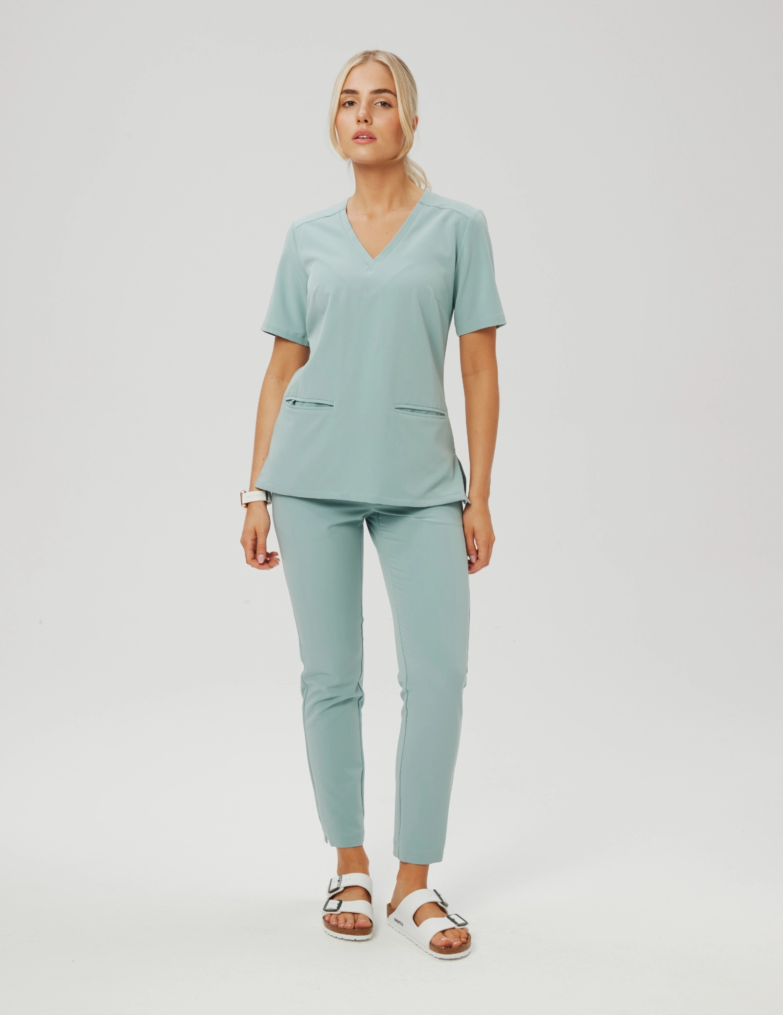 Spodnie Damskie Basic - ICE BLUE