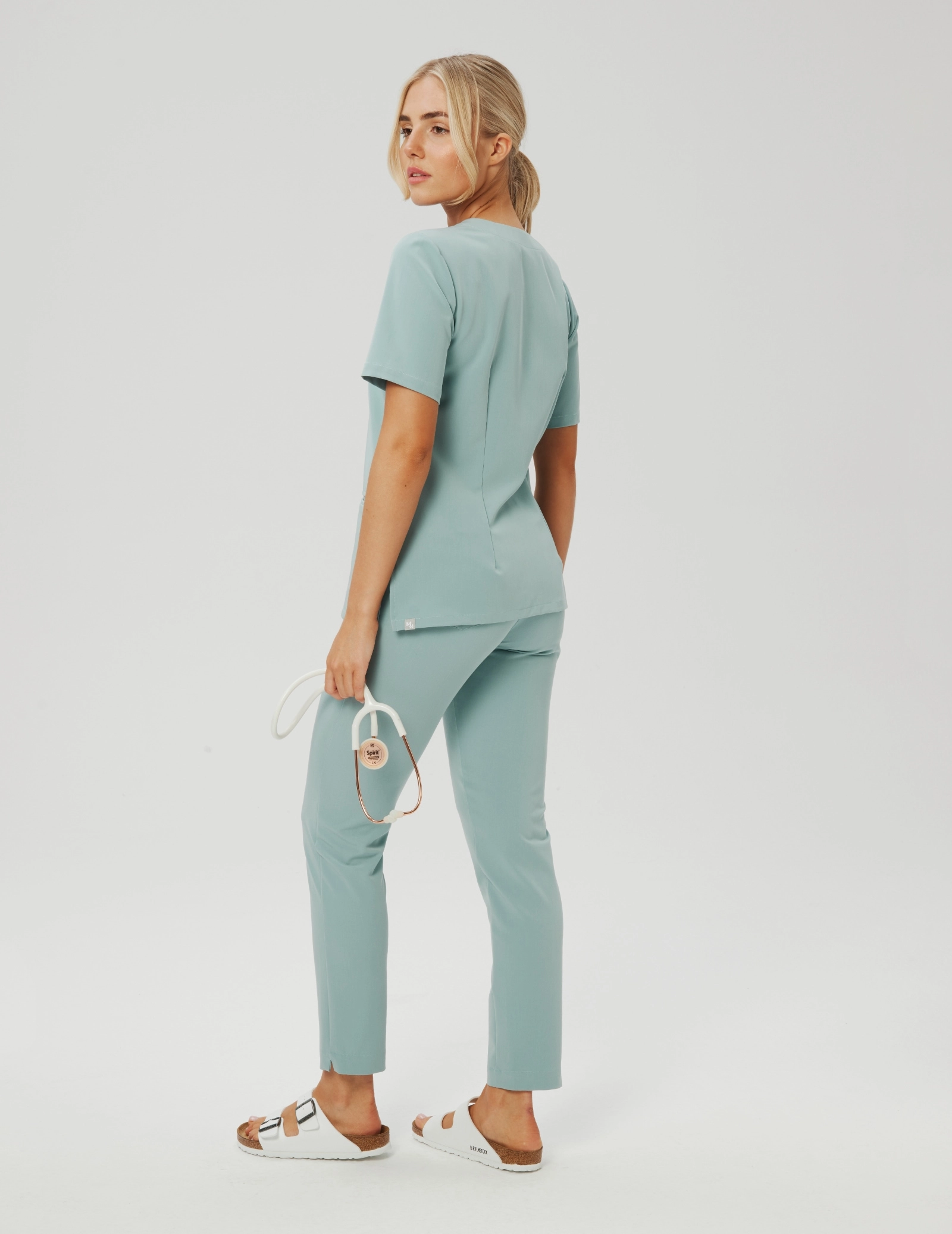 Spodnie Damskie Basic - ICE BLUE